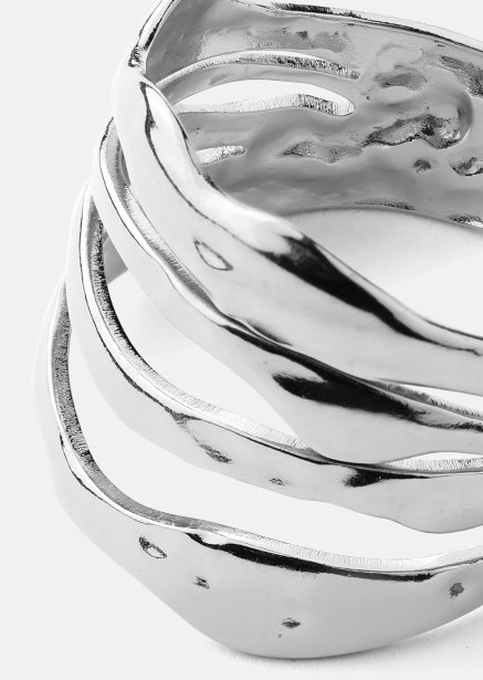 Ring Wave - Versilbert