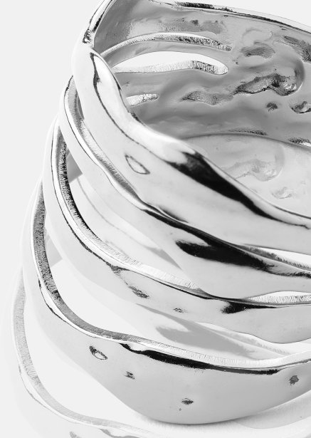 Ring Wave - Versilbert