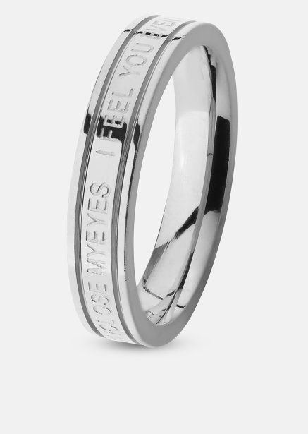 Ring Plain Link - Versilbert