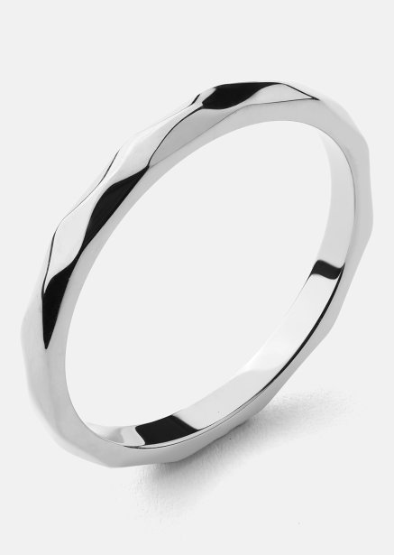 Ring Facet Gleam - Versilbert