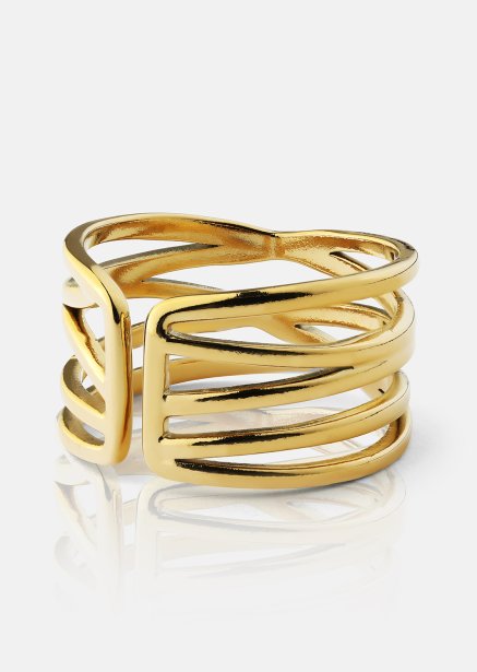 Ring Golden Maze - 18k Vergoldet