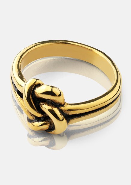 Ring Knot- 18k vergoldet