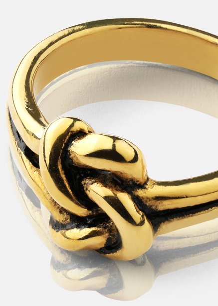 Ring Knot- 18k vergoldet
