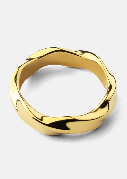 Ring Flow - 18k Vergoldet