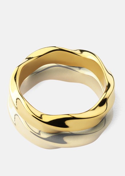 Ring Flow - 18k Vergoldet