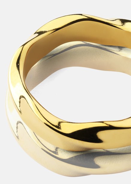 Ring Flow - 18k Vergoldet