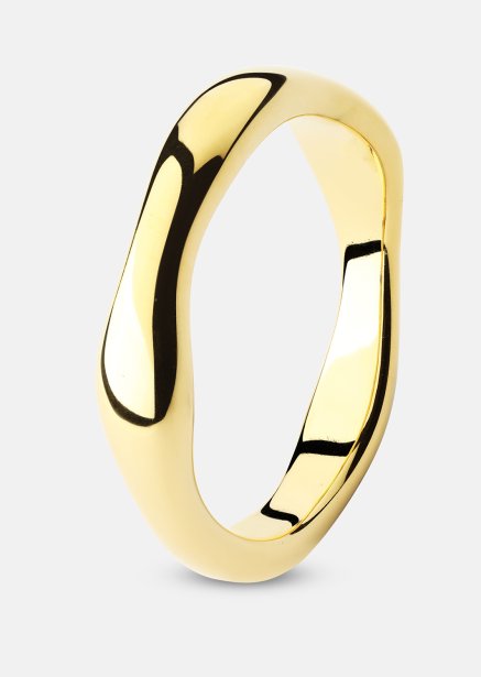 Ring Flow Ring Thin - 18k Vergoldet