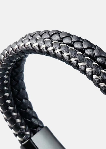 Lederarmband Shadow Weave