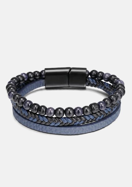 Lederarmband Cobalt Stride
