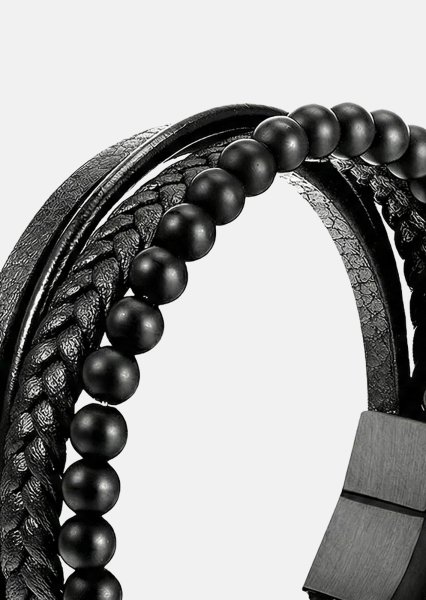 Lederarmband Noble Noir