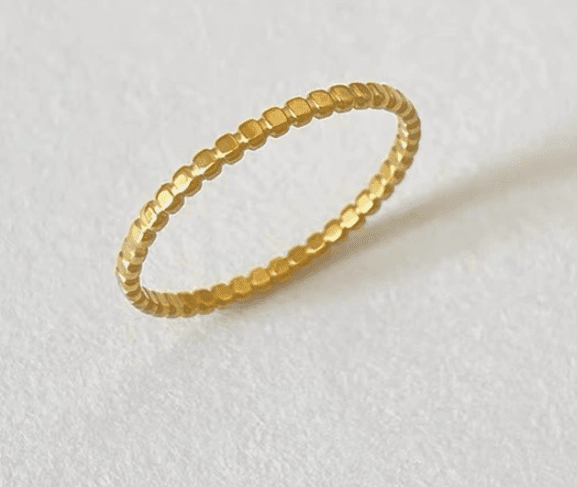 Ring Golden Mosaic - 18k Vergoldet