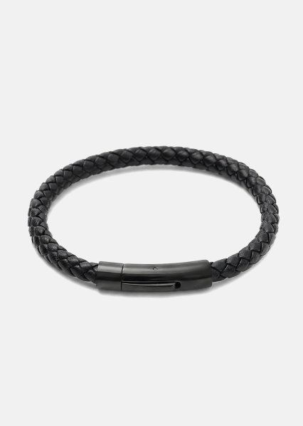 Lederarmband Onyx Weave