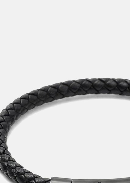 Lederarmband Onyx Weave