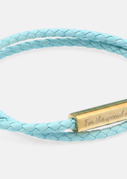 Lederarmband Azure Charm