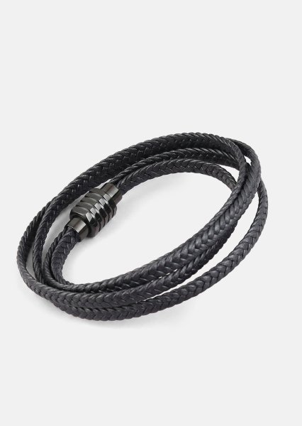 Lederarmband Raven Crest