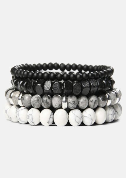 Perlenarmband Obsidian Nexus