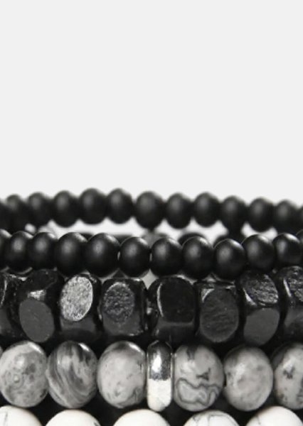 Perlenarmband Obsidian Nexus