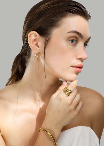 Armband Twist Glow- 18k Vergoldet