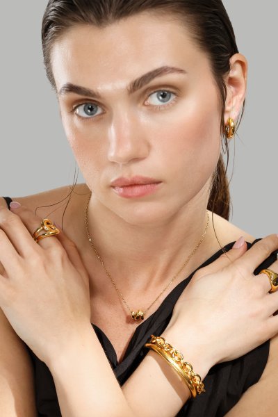 Ring Infinity Knot - 18k Gold Plated