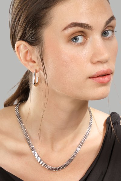 Halskette Twilight Chain Choker – Versilbert