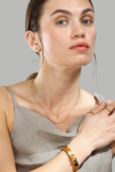 Armband V-Lock - 18k Vergoldet
