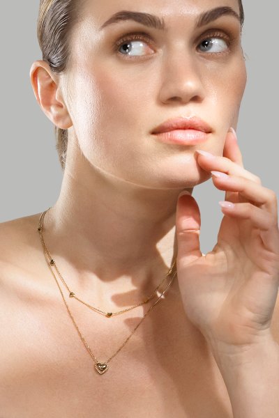 Halskette Golden Heart - 18k Gold Plated