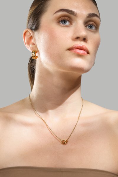 Halskette Circle of Love - 18k Gold Plated