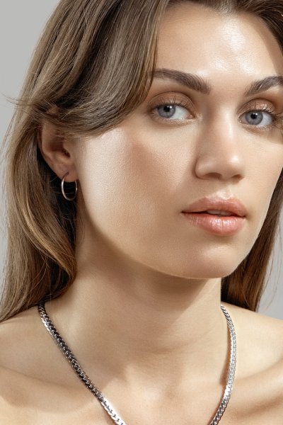 Ohrring Classic Medium - Silver Plated