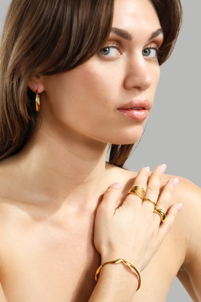 Ring Soft Curve - 18k Vergoldet