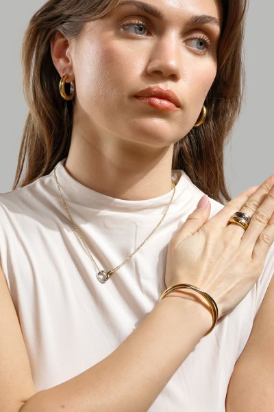Halskette Orbit – Silver Plated