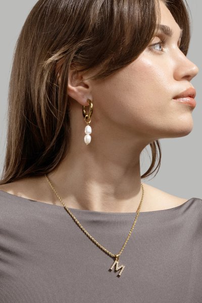 Amulet A-N Halskette – 18k Vergoldet