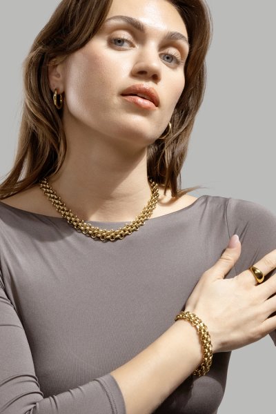 Armband Power Link - 18k Vergoldet