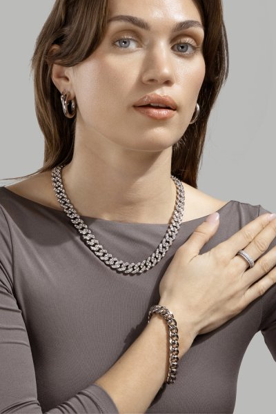 Armband Steel Bold - Silver Plated