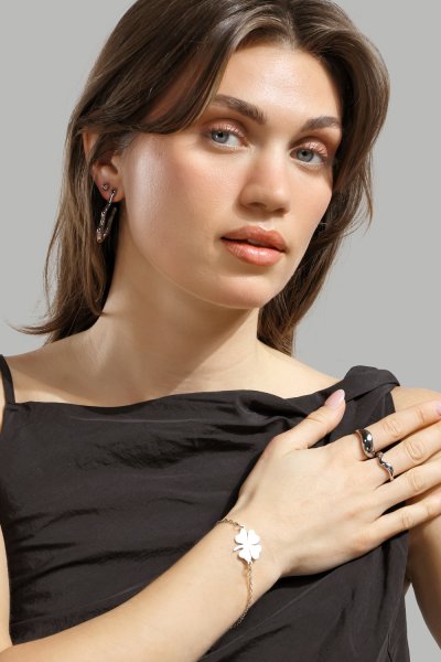 Timeless Orb Earrings - Silver steel
