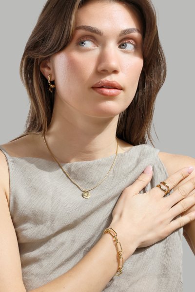 Serpentis Ohrringe – 18k Vergoldet