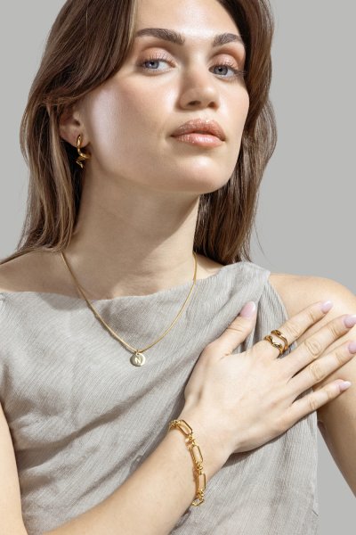 Serpentis Ohrringe – 18k Vergoldet