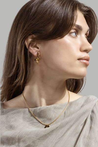 Serpentis Ohrringe – 18k Vergoldet