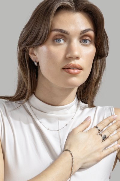 Ring Bold Drops - Versilbert
