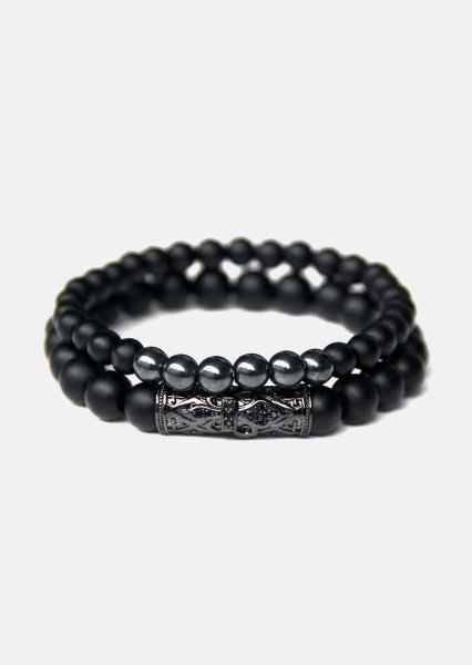 Perlenarmband Obsidian Echo