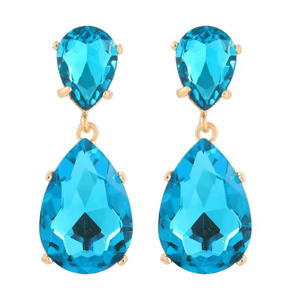 Azulora Icy Blue Ohrringe – 18k Vergoldet