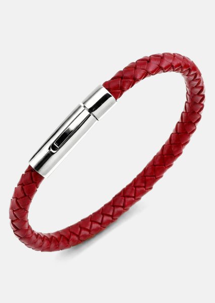 Lederarmband Crimson Arc