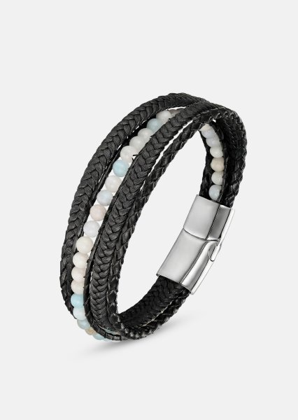 Lederarmband Titan Leaf