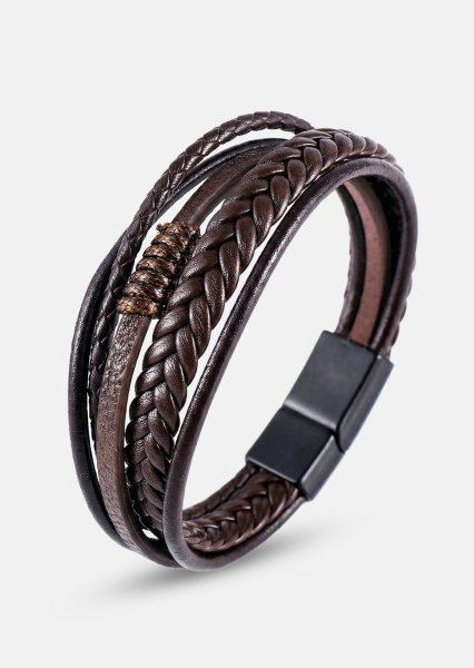 Lederarmband Cavalier Weave