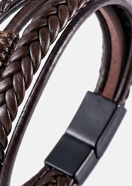 Lederarmband Cavalier Weave