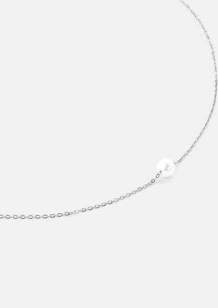 Halskette Mini Pearl - Versilbert