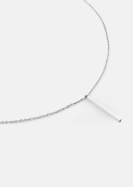 Halskette Line – Versilbert