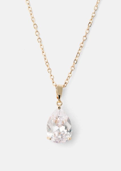 Halskette Luna Teardrop - Rose Gold Plated