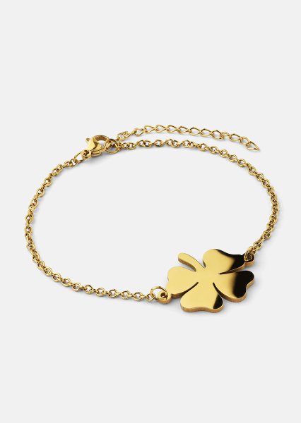 Armband Vierblättriges Kleeblatt – 18k Vergoldet