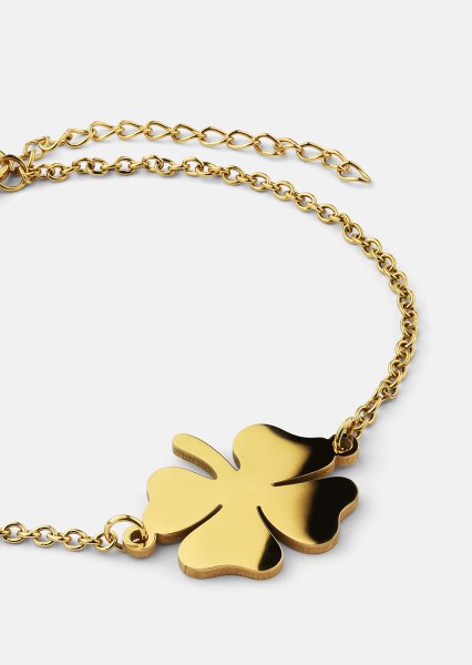 Armband Vierblättriges Kleeblatt – 18k Vergoldet