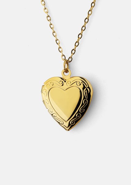 Halskette Golden Heart big - 18k Vergoldet